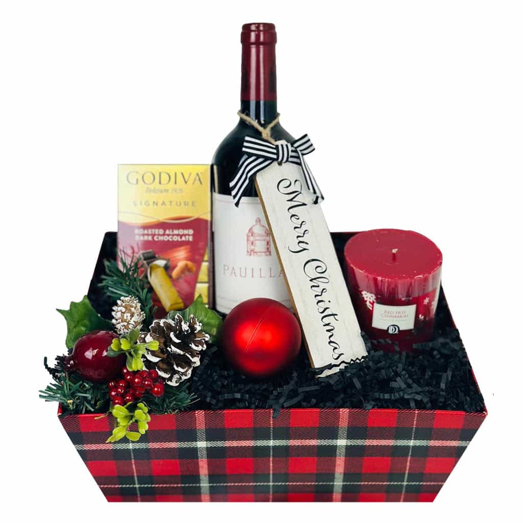 Pauillac de Chateau Latour Wine & Chocolate Christmas Gift Basket