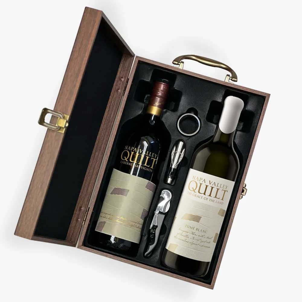 Quilt Duo Wine Gift Set