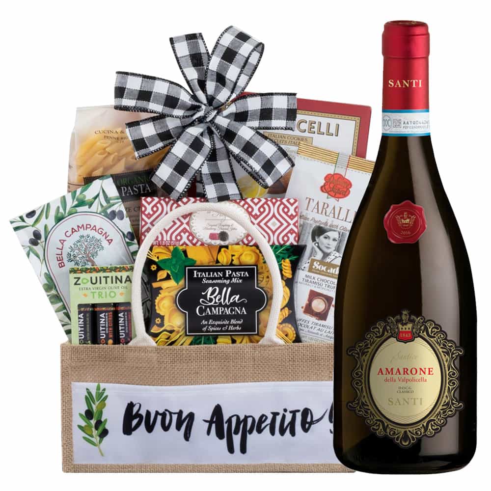 Santi Santico Amarone Della Valpolicella Italian Wine Gift Basket