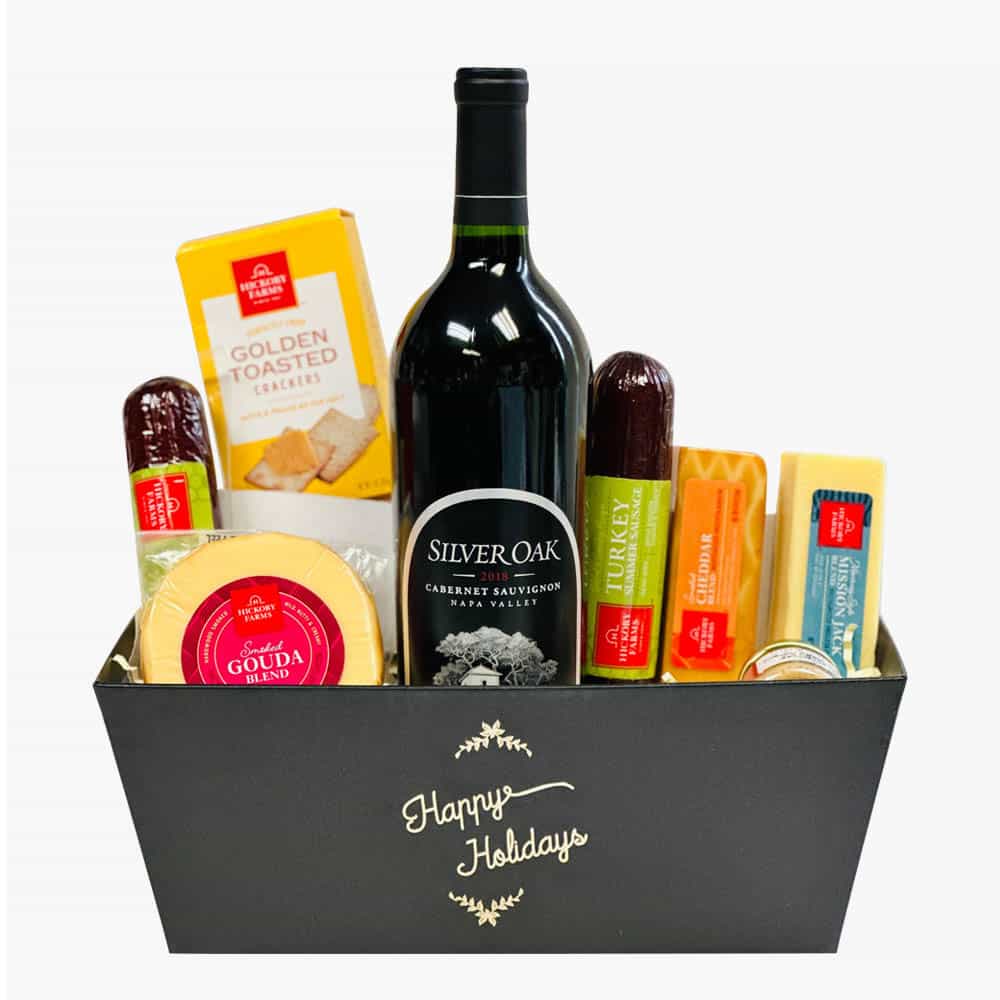 Silver Oak Napa Valley Holiday Wine Gift Basket