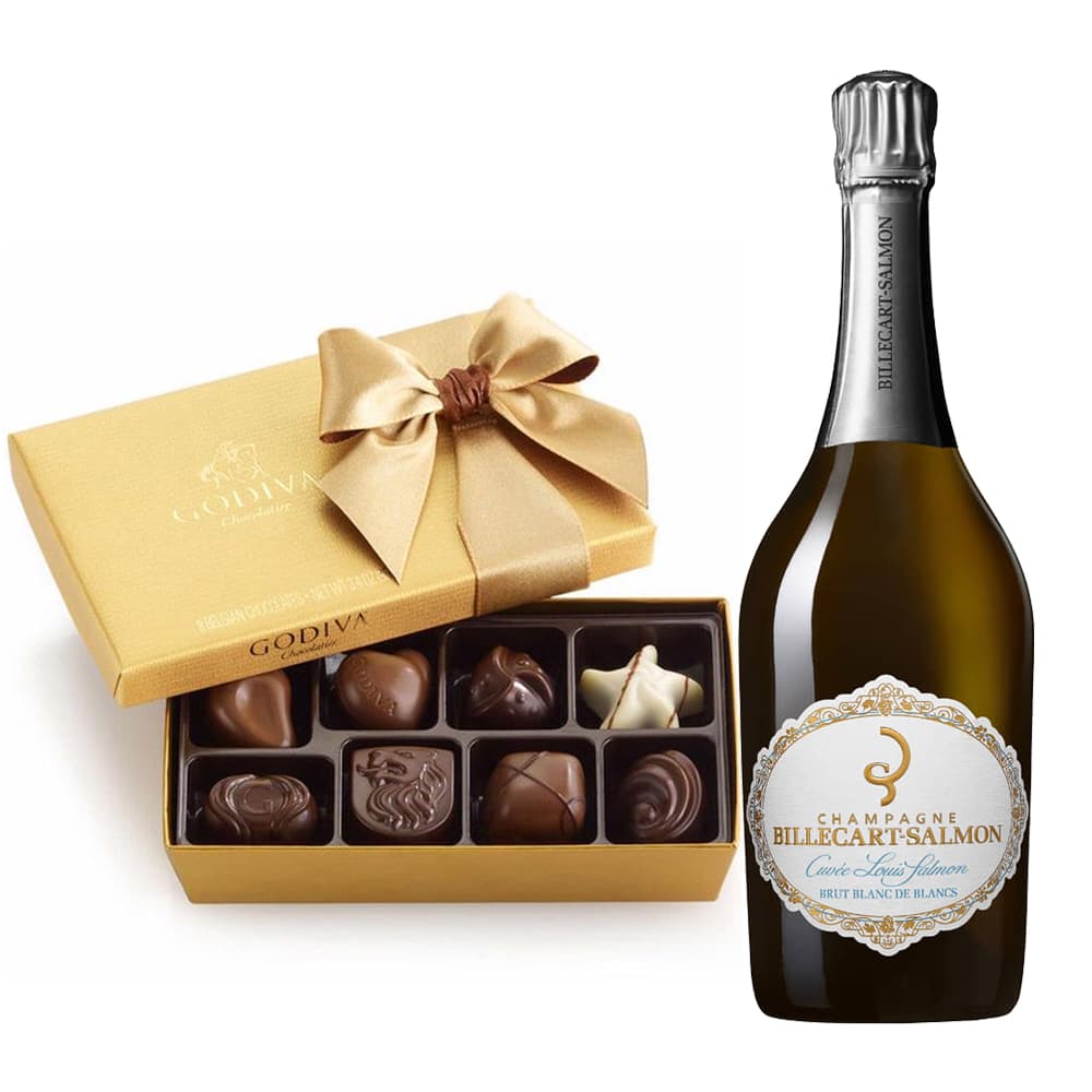 Billecart-Salmon Cuvee Louis Salmon Blanc de Blancs Brut Gift Set
