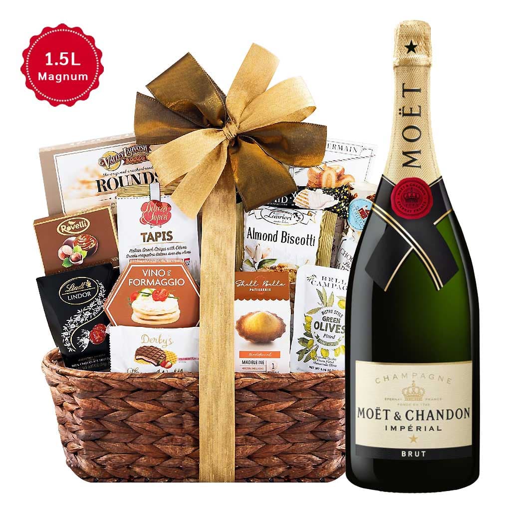 Moet & Chandon Impérial Brut Magnum and Bon Appetit Champagne Basket