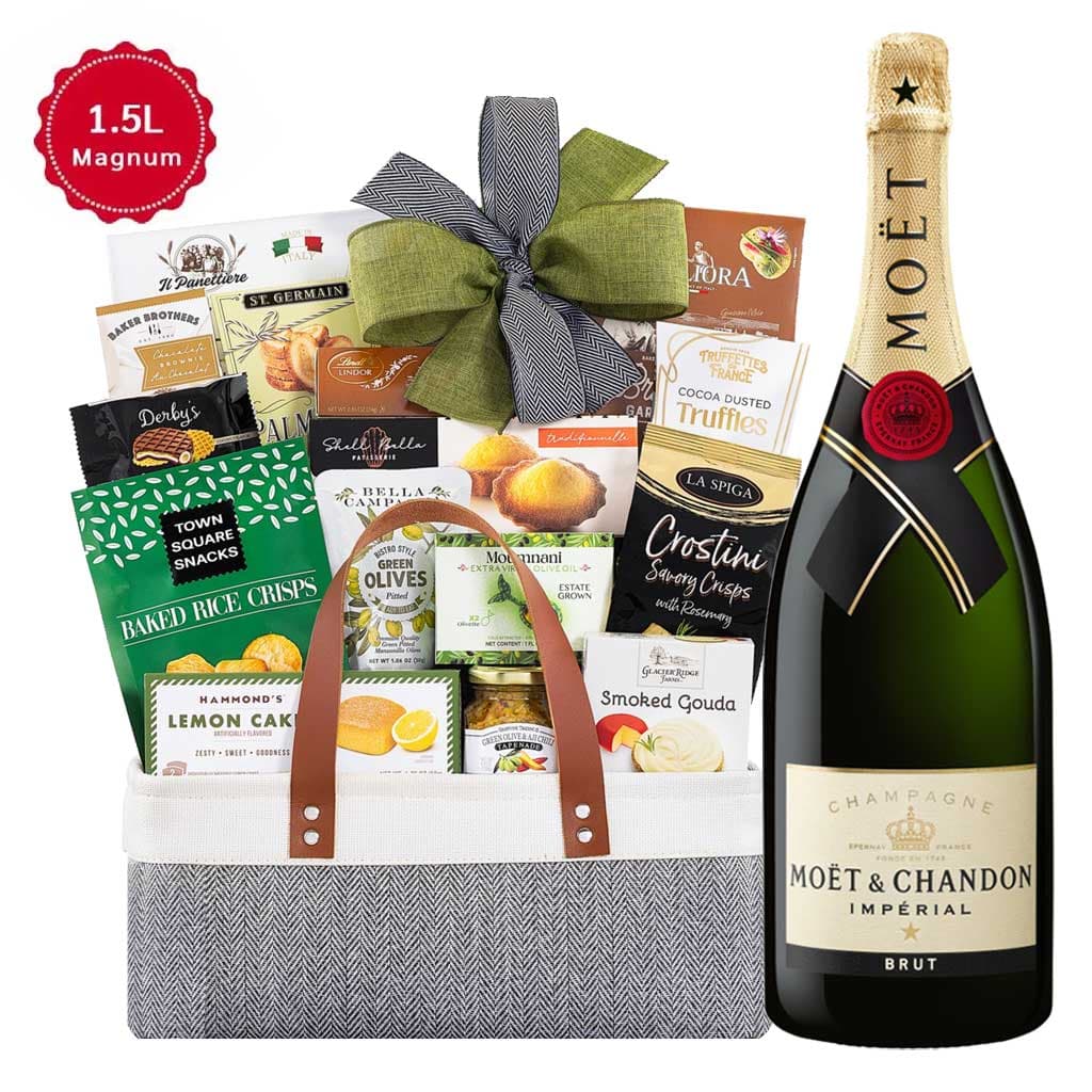 Moet & Chandon Impérial Brut Magnum And Gourmet Delight Gift Basket