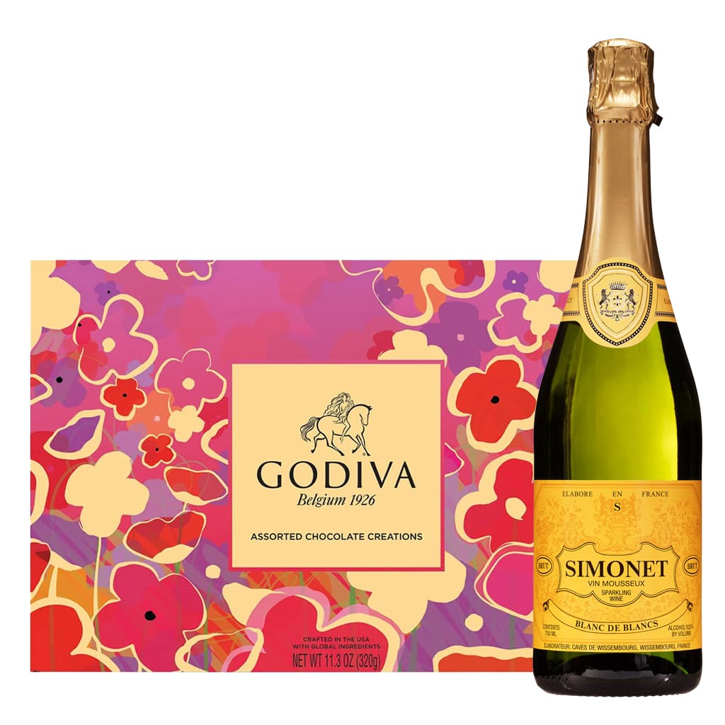 Simonet Blanc De Blancs Brut Sparkling Wine Gift Set