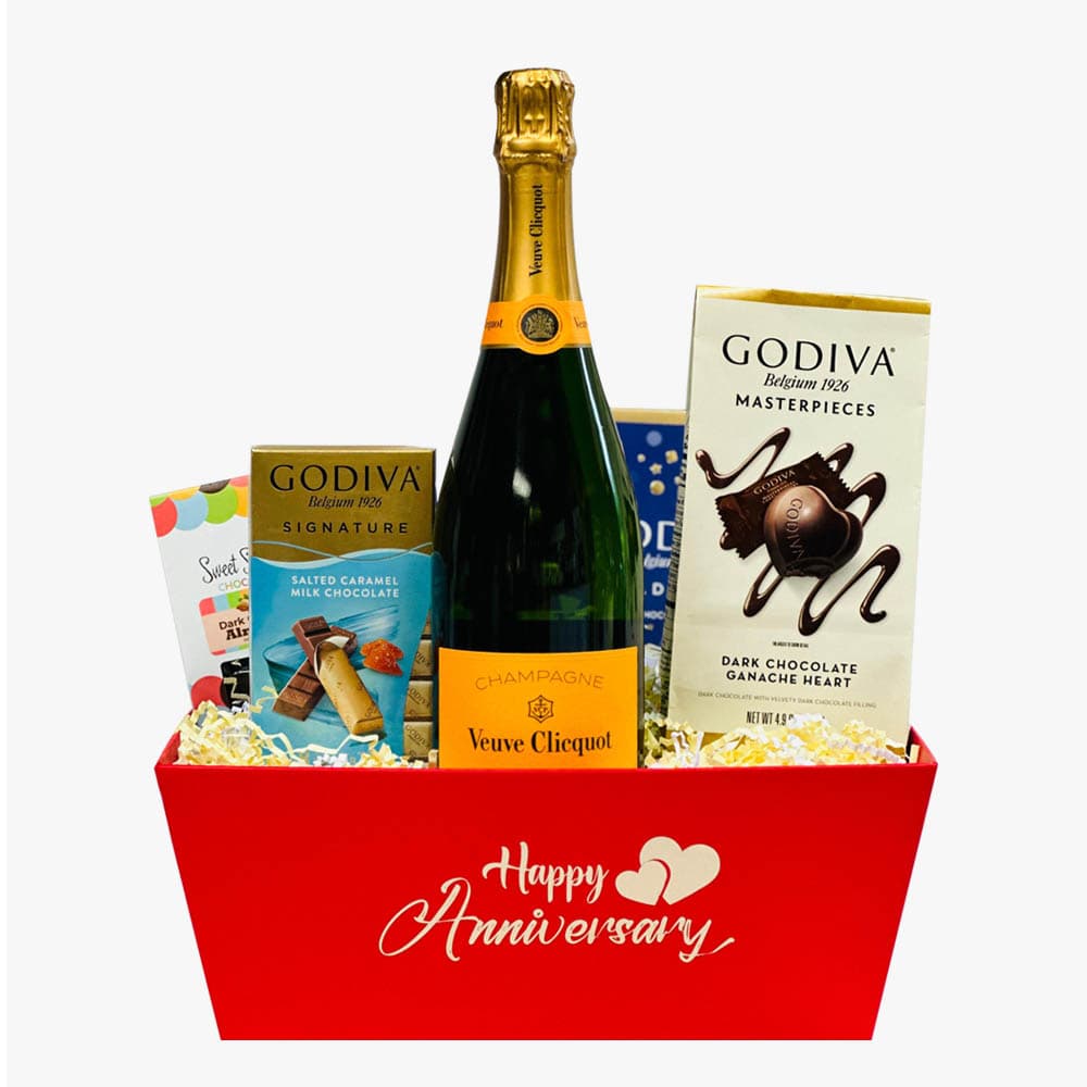 Veuve Clicquot Anniversary Gift Basket Veuve Clicquot Anniversary Gift Basket
