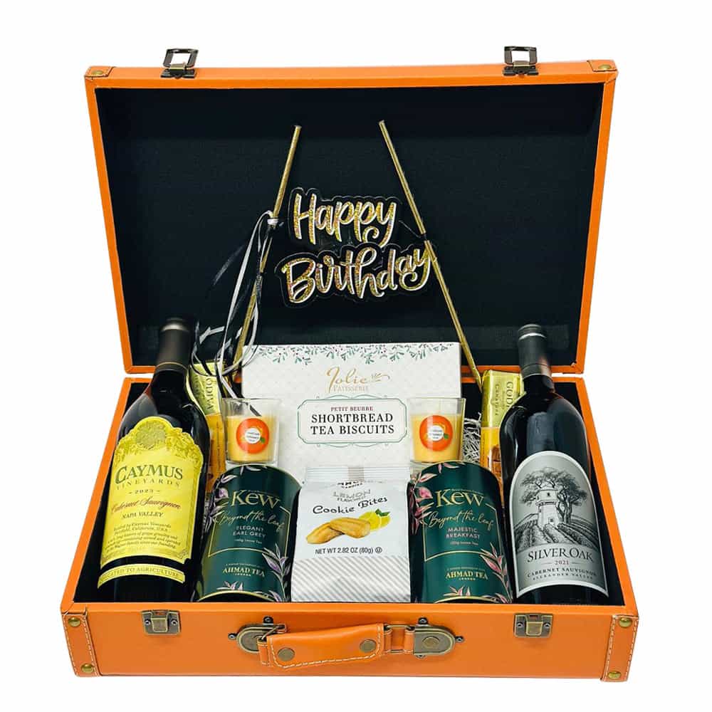 Caymus Napa & Silver Oak Alexander Valley Birthday Wine Gift Box