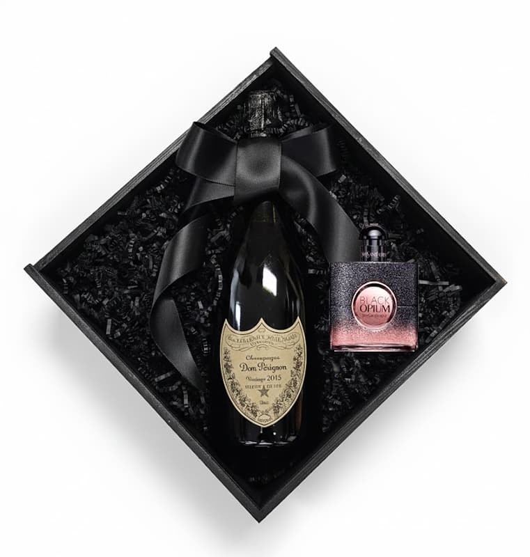 Dom Pérignon Brut with YSL Black Opium Perfume Gift Set