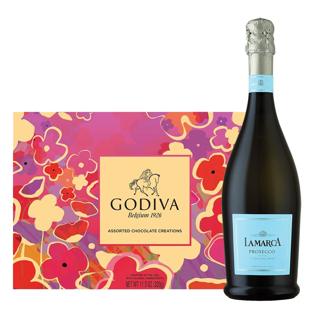La Marca Prosecco And 26 Pc Chocolate Gift Set
