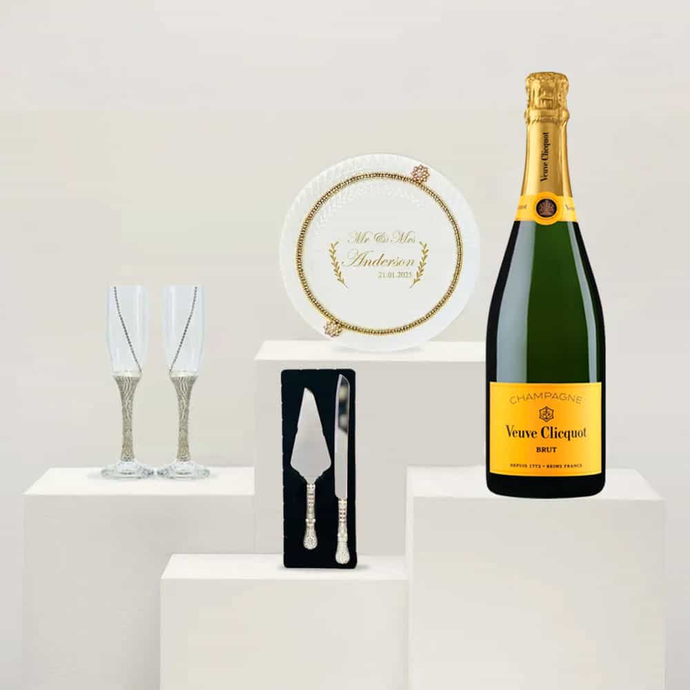 Luxury Veuve Clicquot Champagne Wedding Set