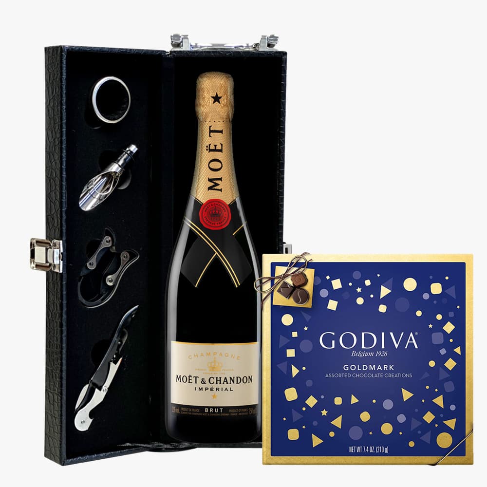 Moet & Chandon Imperial Champagne With Chocolate Truffles