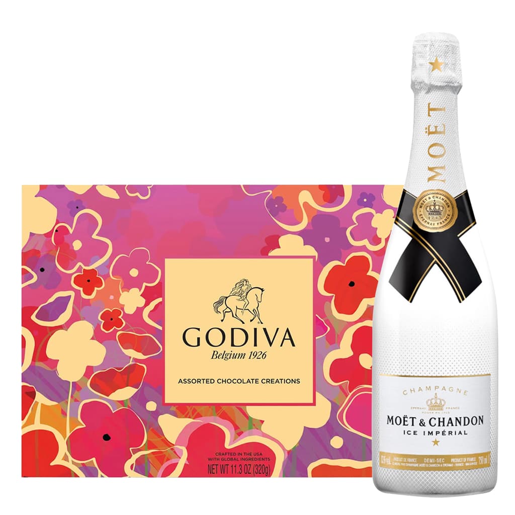 Moet & Chandon Ice Imperial And Godiva 26 PC Chocolate Gift Set Moet & Chandon Ice Imperial And Godiva 26 PC Chocolate Gift Set