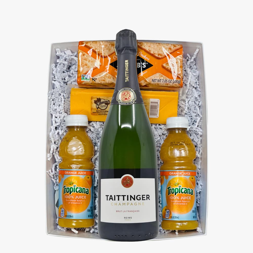 Taittinger Brut Mimosa Gift Basket