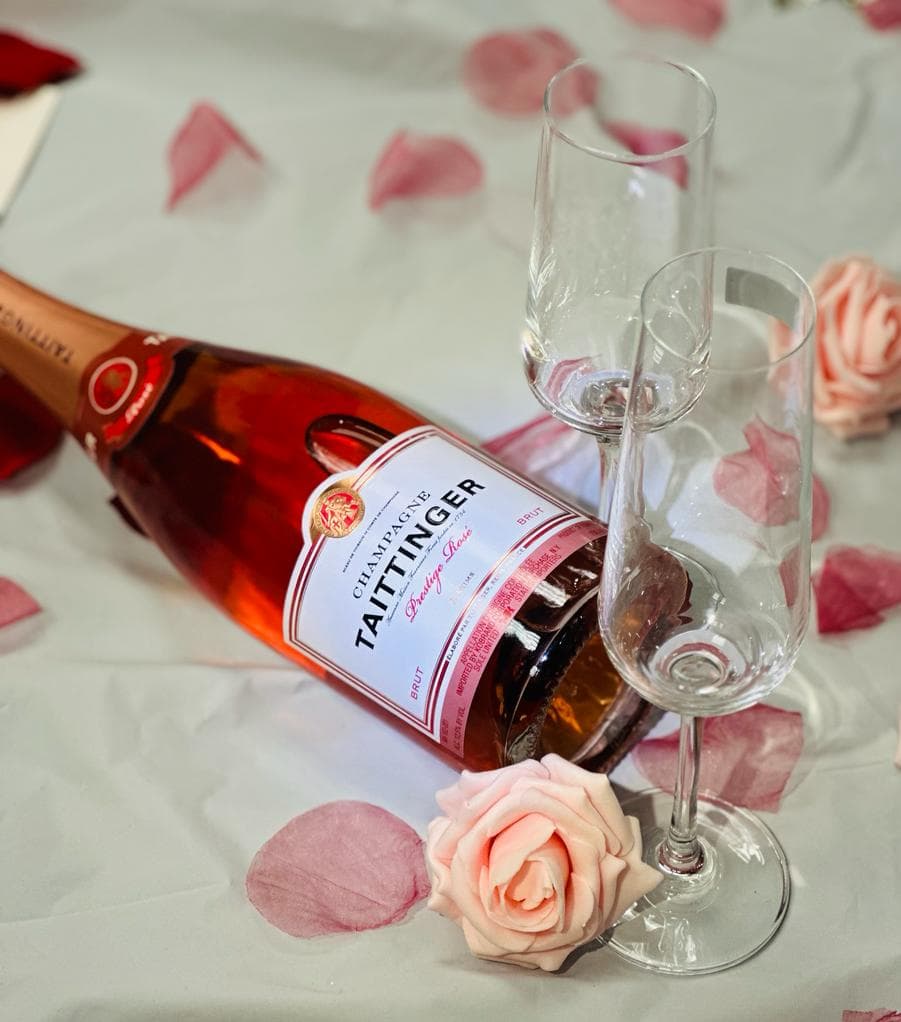 Taittinger Prestige Rose And Tiffany & Co. Flute Gift Set