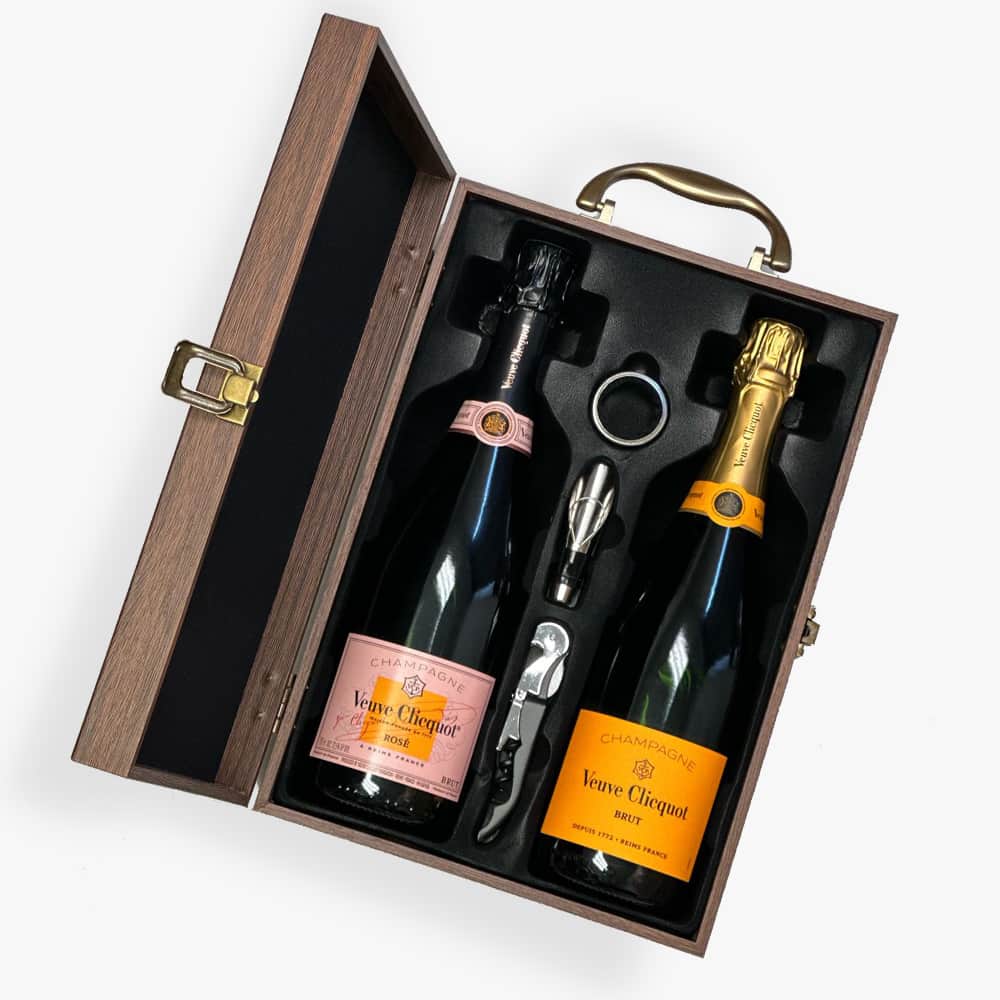 Veuve Clicquot Rose & Brut Champagne Gift Box