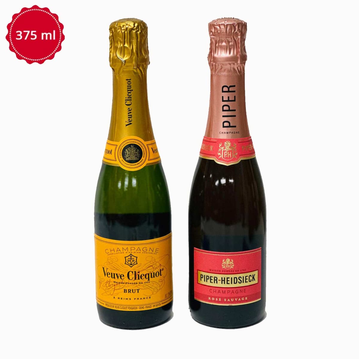 Veuve Clicquot & Piper Heidsieck Cuvee Mini Champagne Gift Set