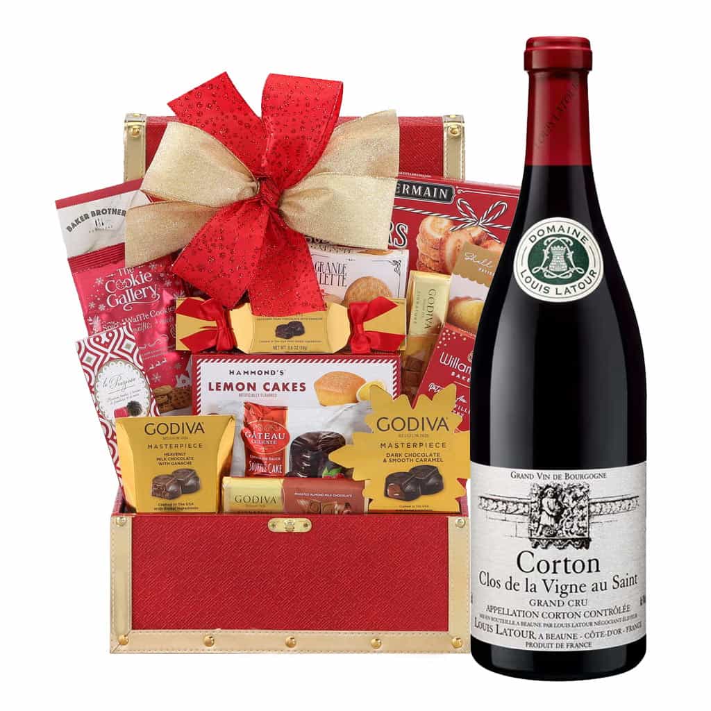 Louis Latour Corton Grand Cru Clos de la Vigne au Saint Gift Basket