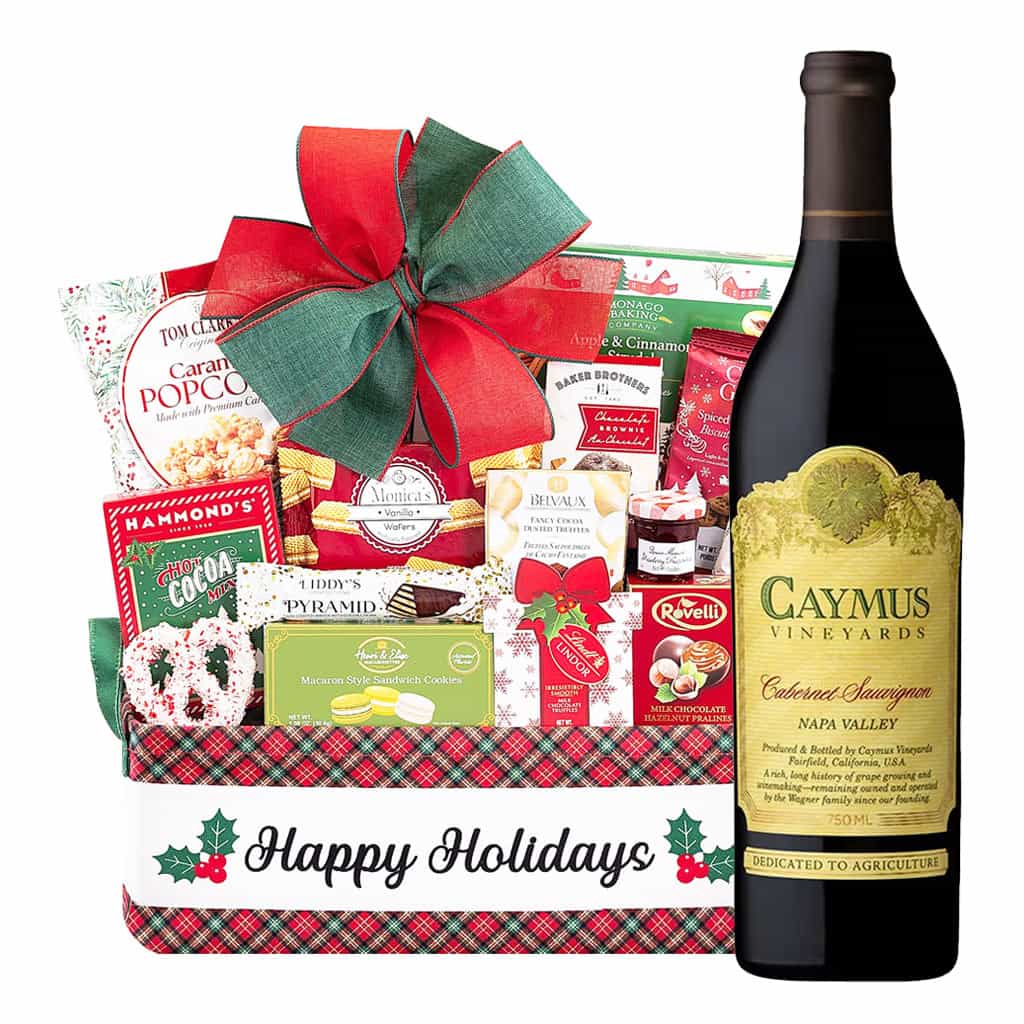 Holiday Season's Special Caymus Cabernet Sauvignon Wine Gift Basket