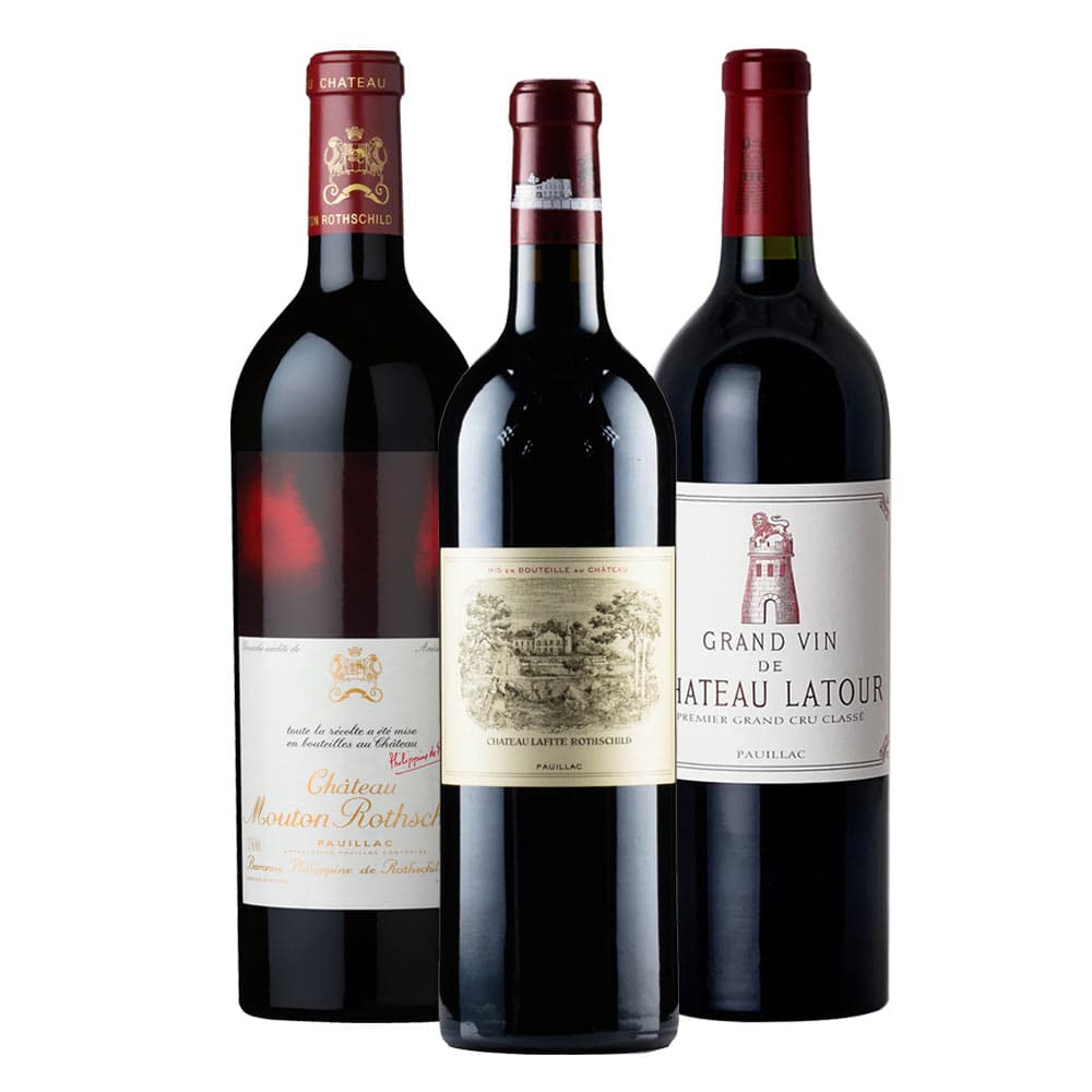 Pauillac First Growth Bordeaux Wine Trio Set