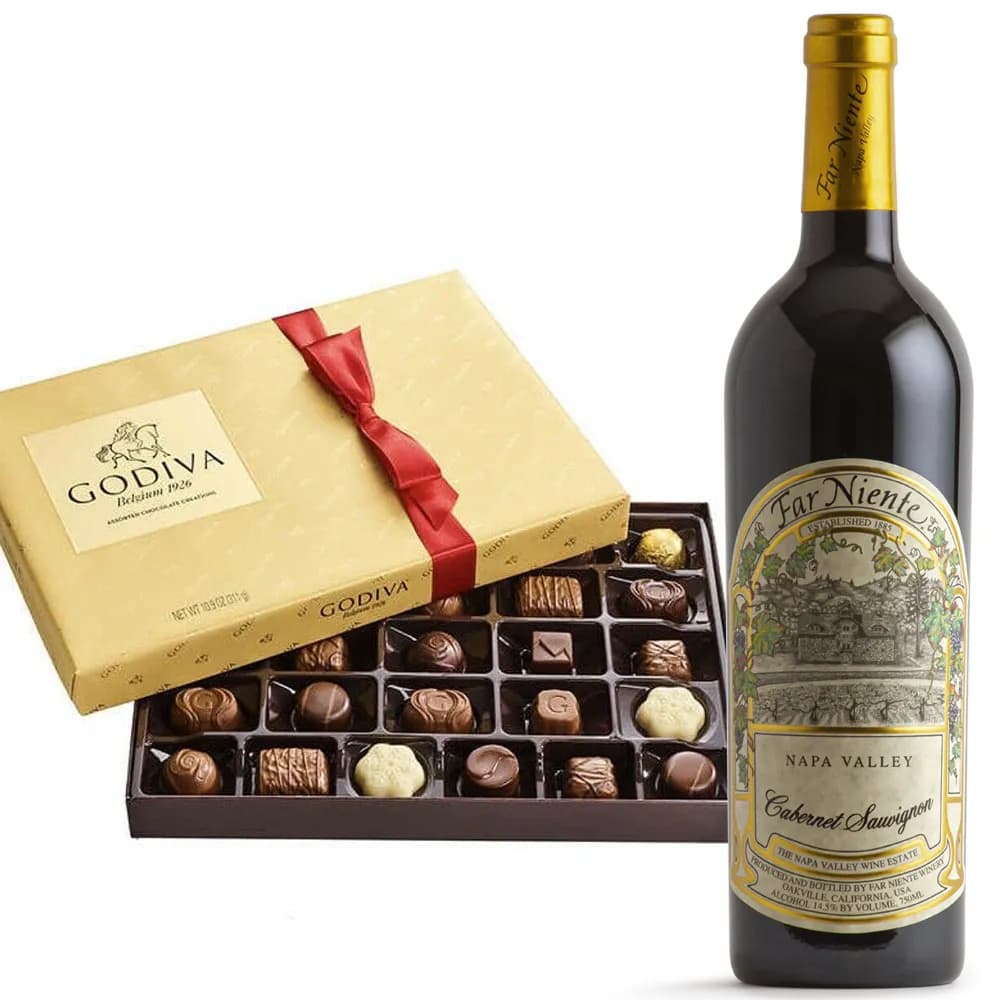Far Niente Wine & 26 PC Godiva