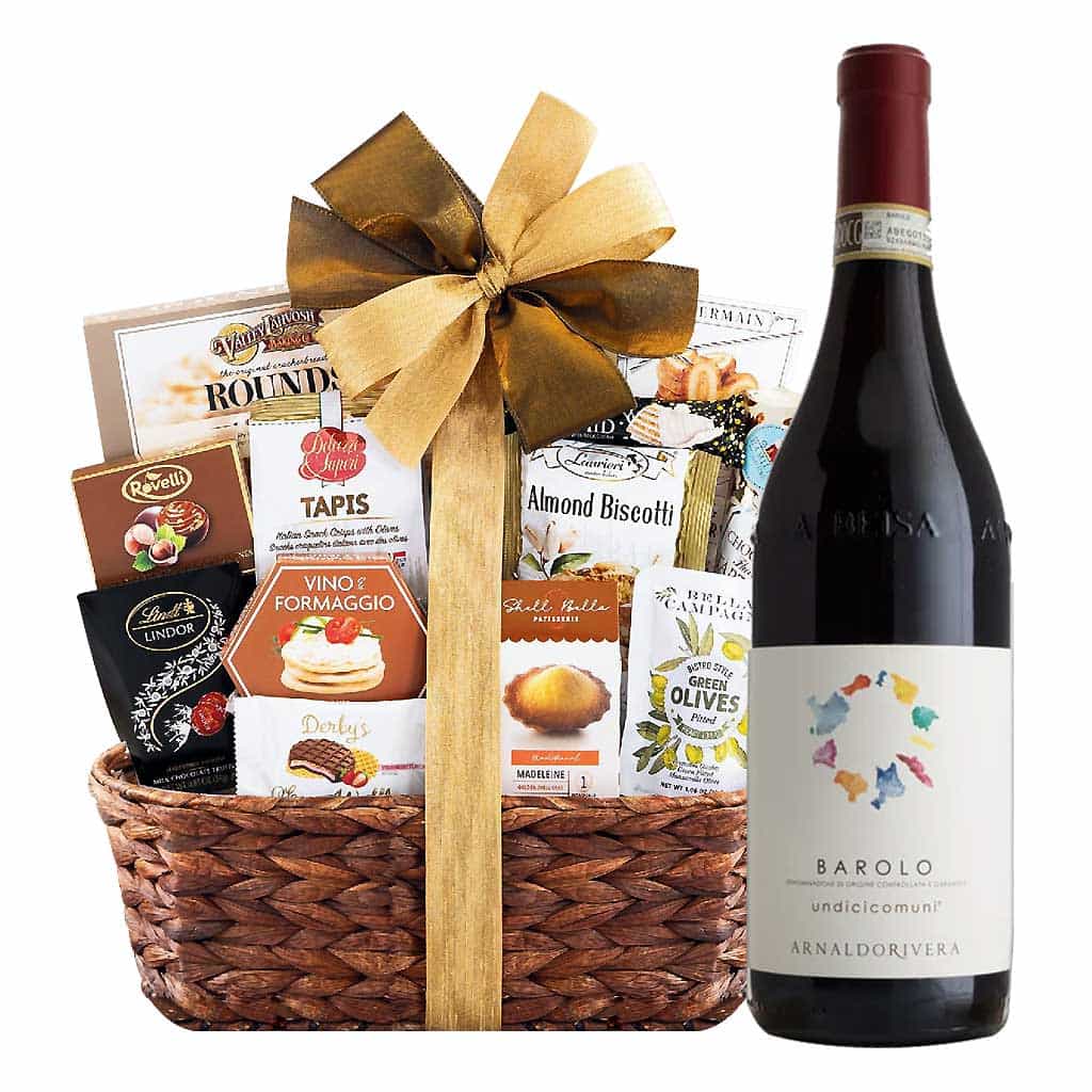Arnaldo Rivera Barolo Undicicomuni Wine And Gourmet Basket