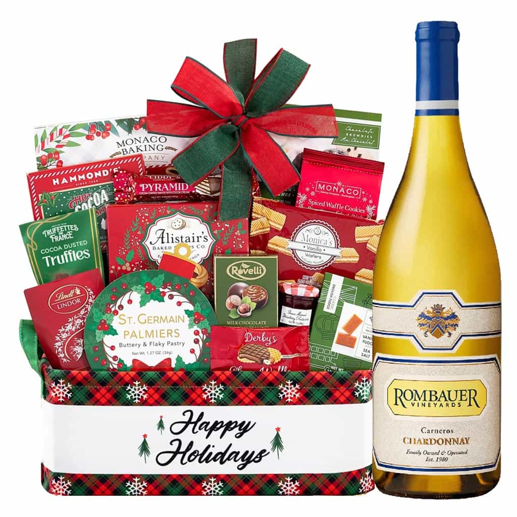 Holiday Season's Special Rombauer Carneros Chardonnay Wine Gift Basket
