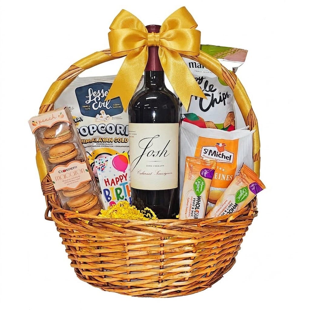 Josh Cellars Cabernet Sauvignon Birthday Wine Gift Basket