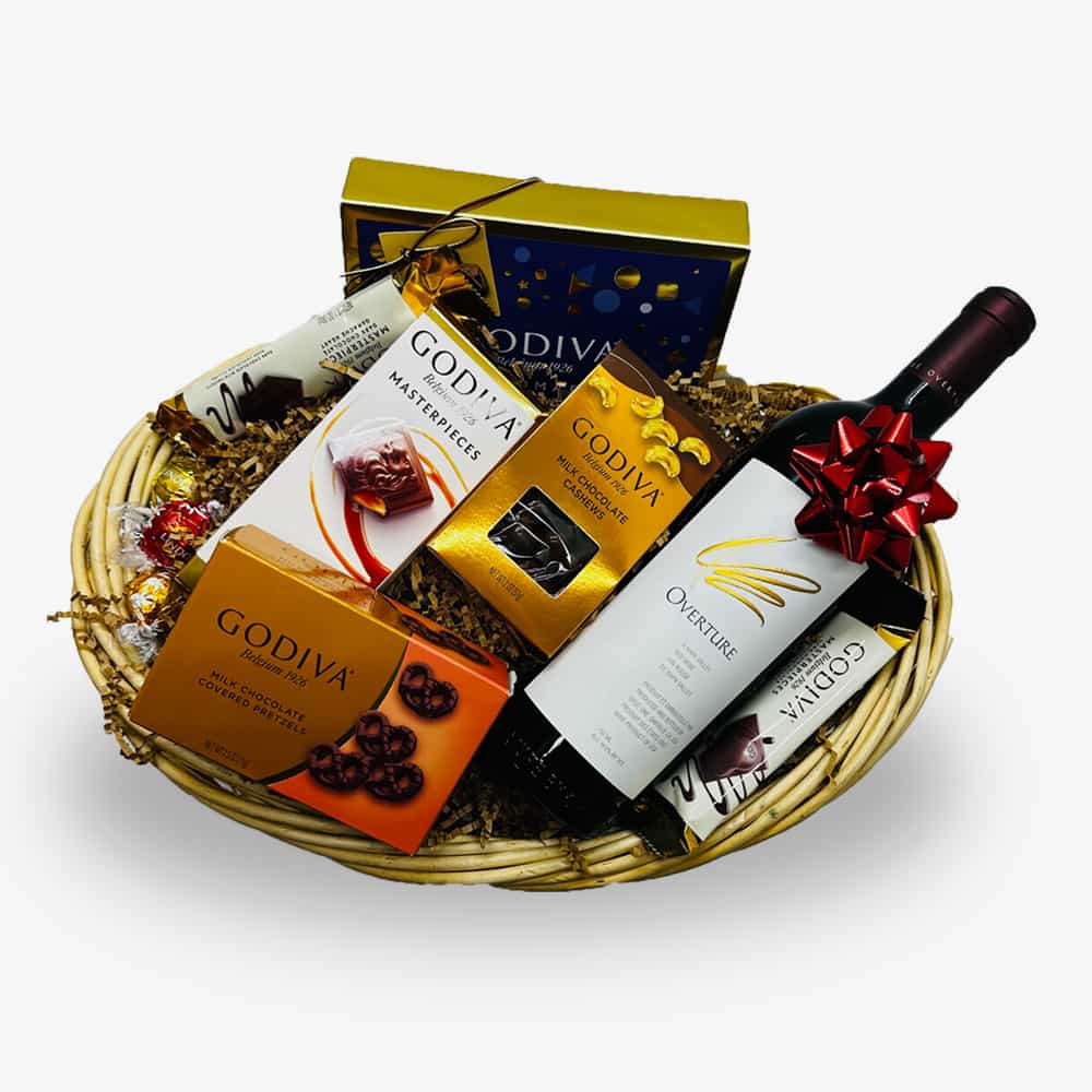 Opus One Overture Napa Wine And Godiva Basket