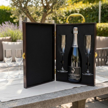 Billecart-Salmon Reserve Champagne and Flutes Gift Set