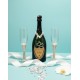 Tiffany Toasting Flutes & Dom Pérignon Champagne Gift Set