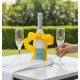 Hand-Painted Sparkling Wine And Flutes Gift Set