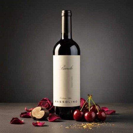 Massolino Barolo Serralunga and Riedel Wine Glass Set