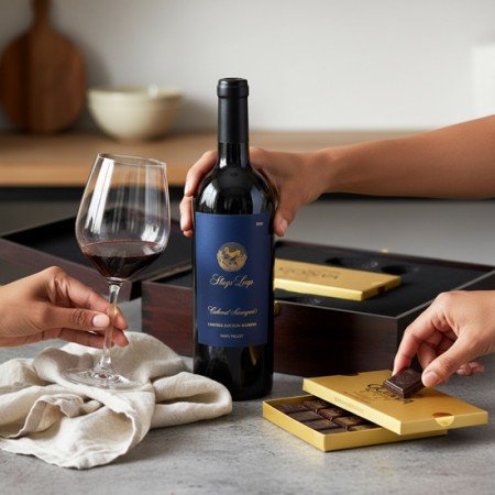 Stags' Leap Reserve Cabernet And Godiva Chocolate Gift Box
