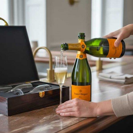 Veuve Clicquot Champagne And Flutes Gift Set
