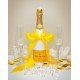Veuve Clicquot Champagne And Crystal-Adorned Wedding Toast Flutes Gift Set