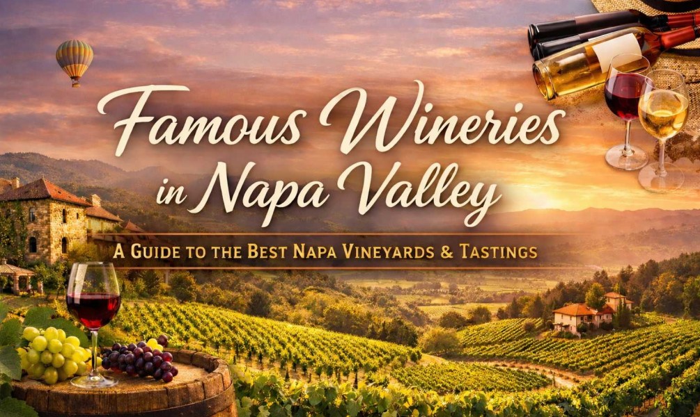 Famous Wineries in Napa Valley: A Guide to the Best Napa Vineyards & Tastings