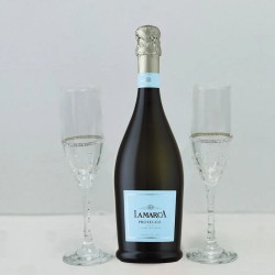 Pearl Design La Marca Prosecco And Flutes Gift Set