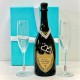 Tiffany Toasting Flutes & Dom Pérignon Champagne Gift Set Tiffany Toasting Flutes & Dom Pérignon Champagne Gift Set