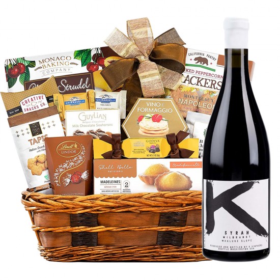 Bon appetit gourmet gift basket And K Vintners milbrandt syrah Bon appetit gourmet gift basket And K Vintners milbrandt syrah