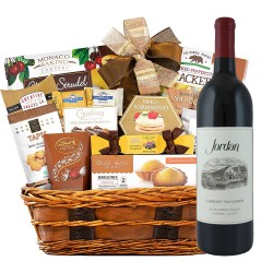 Jordan cabernet sauvignon with bon appetit gourmet gift basket