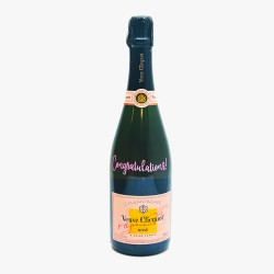 Personalized Veuve Clicquot Rose Bottle