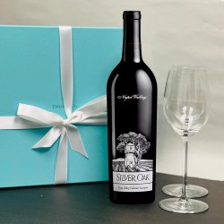 Silver Oak Napa Valley Cabernet Sauvignon & Tiffany Wine Glasses Set