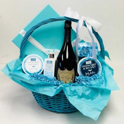 Blue Spa Gift Basket 