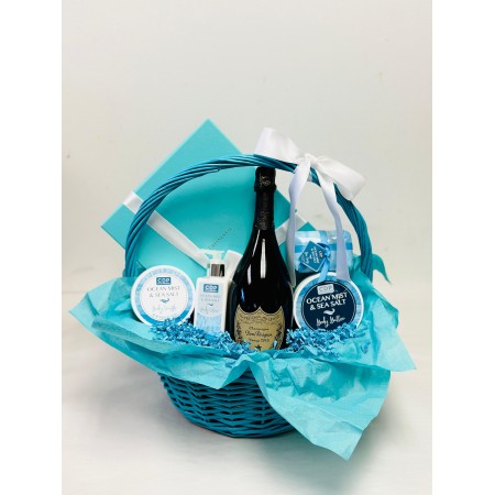 Blue Spa Gift Basket 