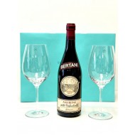 Bertani Amarone + Tiffany Wine Glasses Gift Set