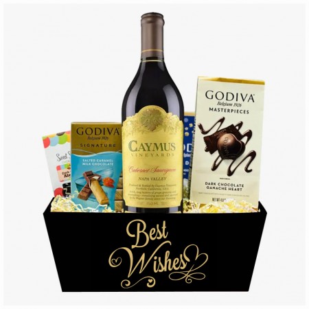 Wedding Celebration Caymus Wine Gift Basket Wedding Celebration Caymus Wine Gift Basket