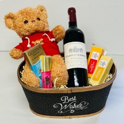 Best Wishes Château d'Arsac Red Wine Gift Basket