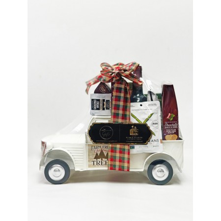 Heritage Farmhouse Truck Gourmet Wine Gift Basket