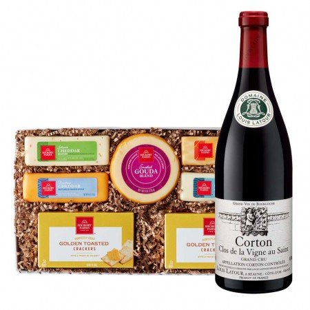 Louis Latour Corton Grand Cru Clos de la Vigne au Saint & Cheese Gift Set