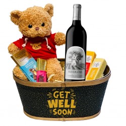 Get Well Soon Cabernet Red Wine Basket