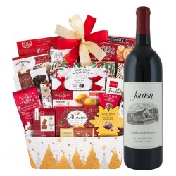 Godiva Chocolates And Jordan Cabernet Wine Gift Basket	 Godiva Chocolates And Jordan Cabernet Wine Gift Basket